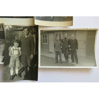 Insieme delle 6 foto, Luftwaffe tenente, personale di volo. Espenlaub militaria